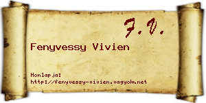 Fenyvessy Vivien névjegykártya